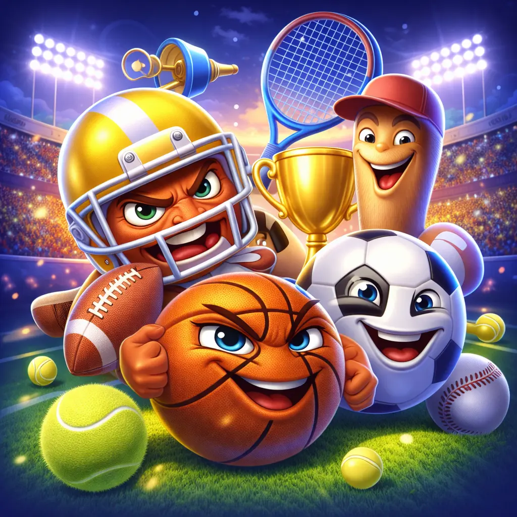 Football, Hockey, Tennis, Basketball